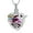 Pink-Rainbow, variant on Hummingbird Cremation Urn Necklace for Ashes with Birthstone Heart Urn Jewelry Human / Pet Keepsake Memorial Locket for Women Mom Mother Sister Family