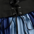 thumbnail image 5 of Iyufng Womens Off The Shoulder Flare Sleeve Corset Maxi Dresses Color Block Gothic Witch Costume for Halloween Party, 5 of 7