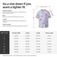 thumbnail image 4 of Lafuoo Purple Butterfly Pattern Men's Cuban Collar Short Sleeve Shirt, Button-Down Resort Beach Pocket Shirt-X-Large, 4 of 7