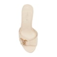 thumbnail image 5 of Cecelia New York Donna Wedge Sandals Slip On Open Toe Wrapped Heel Open Toe Mule (Nude Dot, 7), 5 of 6