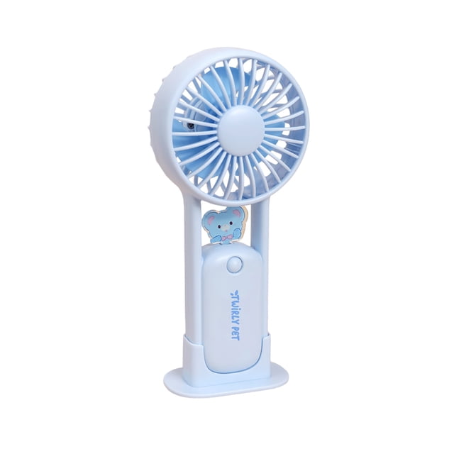 SIYTUAU Handheld Fan Mini Portable Rechargeable Cartoon Design Plastic For Women Travel Makeup Outdoor Indoor Use