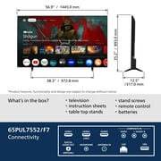 Philips 65 Class 4K Ultra HD (2160p) Google Smart LED TV (65PUL7552/F7)