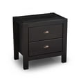 thumbnail image 6 of Grain Wood Furniture Montauk 2-Drawer Nightstand, Farmhouse Black, 6 of 7