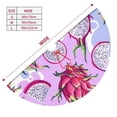 thumbnail image 2 of KLL 30" Christmas Tree Skirt Dragon Fruit Xmas Tree Skirts Mat for New Year Xmas Holiday Party Indoor Outdoor Home Decoration, 2 of 5