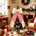thumbnail image 5 of AUNVITO Multipurpose Decorative Bow Ornament, Smooth Fabric Bow Accessory, Reusable Pendant for Christmas Tree Wreath Gift Wrap Wedding Holiday Party Scene Decoration, 5 of 6