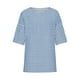 thumbnail image 4 of Fiudx Ofertas Flash Del Día Solo En Línea Blusa Holgada Estampada con Manga 3/4, Informal, a La Moda, para Mujer, 4 of 4