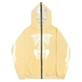 thumbnail image 1 of HUITKMM Mens Hoodie Men's Glow In The Dark Skeleton Zip Hoodie, 1 of 3