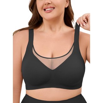 Hanes Women's Ultra-Light Wireless Seamless T-Shirt Bra - Full Coverage, Moisture Wicking, Comfy