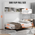 thumbnail image 2 of KFFKFF Twin Murphy Bed Kit, Deluxe DIY Wall Bed Mechanism, Durable Pneumatic Lever Support, Heavy Duty Frame for Space-Saving Guestroom Solution, Simple Assembly, 2 of 9