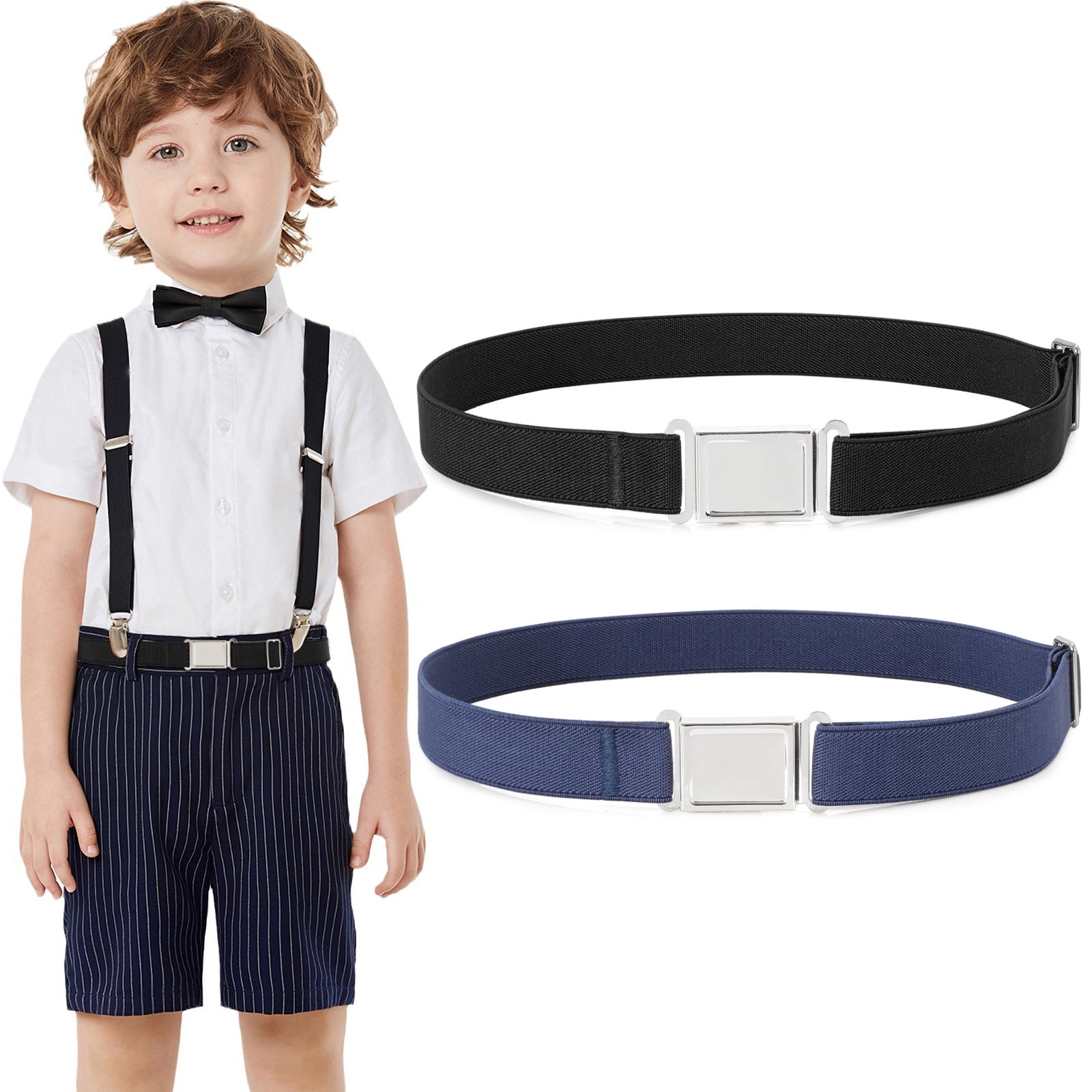 WHIPPY Kids Adjustable Belt, Elastic Belts with Easy Buckle