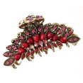 thumbnail image 1 of Numblartd Vintage Chic Aleación de metal imitación turquesa Rhinestone Fancy antideslizante Garra para el cabello Pinzas para la mandíbula - Moda para mujer Retro Tamaño grande Captura del cabello Aga, 1 of 4