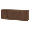 thumbnail image 2 of Pemberly Row Modern Transitional 70" Satin Walnut MDF/PVC TV Stand, 2 of 8