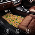 thumbnail image 4 of Sikiie Strawberry Car Foot Mat Set of 4 Pieces Basics Universal Fit Rubber Carpet Floor Mats For Car SUV Van & Truck, 26.8"L x 17.3"W (Front), 13"L x 17.3"W(Rear), 4 of 6