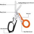 thumbnail image 3 of Emergency Response Shears, Stainless Steel Foldable Scissors Pliers, Outdoor Camping Rescue Scissors Tools, 3 of 8