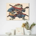 thumbnail image 6 of Logiee Samurai Frog Guitar Print Canvas Wall Art,Canvas Picture Prints with Frame, Wall Art Decorative,Canvas Decorative,Suitable for Living Room Bedroom Office Room 30x40, 6 of 6