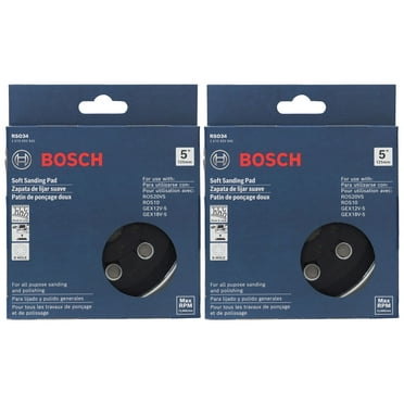 BOSCH RS034 5” Soft Hook-And-Loop Sanding Pad Tool Part (2-Pack)