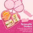 thumbnail image 6 of Paris Hilton Bento-Style Heart-Shaped Snack Box, Built-In Phone Stand, Removable Wrist Strap, Pink, 6 of 9