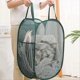thumbnail image 3 of Portable Storage Basket Folding Hollow Dirty Clothes Basket, 3 of 5