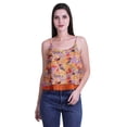thumbnail image 4 of Moomaya Camisole Courte à Bretelles Spaghetti Imprimée pour Femmes, Hauts d'Été, 4 of 5
