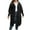 Black, variant on Lovskoo Long Cardigans for Women Trendy Large Loose Medium Long Sweater Double Pocket Lantern Sleeve Sweater Cardigan Coat Olive Green