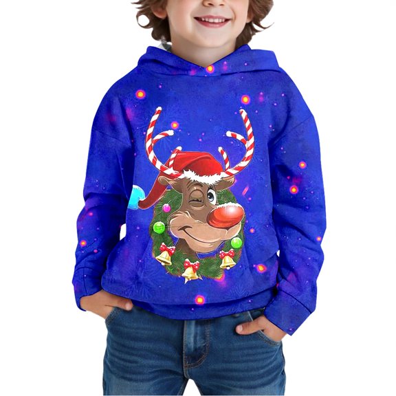 Landzoo Toddler Boys Fleece Hoodies Graphic Print Long Sleeve Fall Winter Casual Sweatshirts For Boys Size 3-4 Years