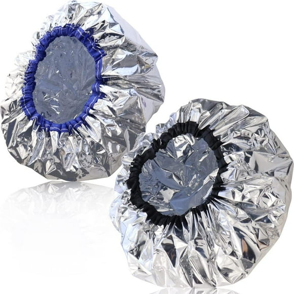 2 Pcs Processing Caps For Hair Heat Cap For Deep Conditioning Hair Processing Caps Shower Caps Bulk Conditioning Caps Made Of Aluminum Foil Heated Shower Cap Processing Caps For Home And Salon Use