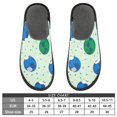 thumbnail image 5 of IAUYY Memory Foam House Slippers Suitable for Both Men and Women. Comfortable, Anti-Slip Plush Flat-Bottomed Slippers The Best Holiday Gift Blue and Green, 5 of 9