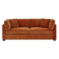 thumbnail image 2 of Christopher Knight Home 83.5" Modern 3-Seater Sofa with Flared Arms and Pillows, Chenille Upholstery, Caramel, 2 of 10