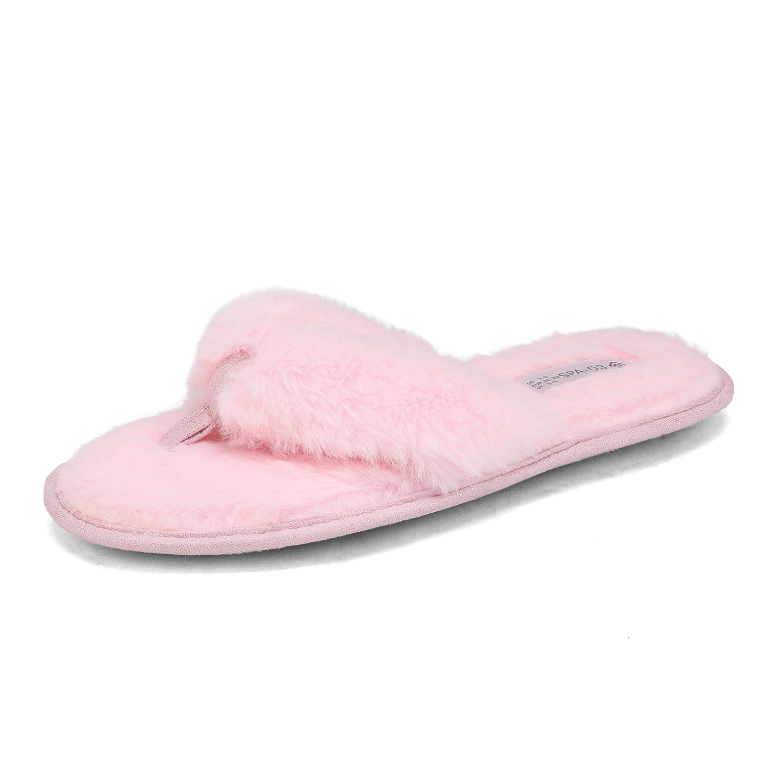 DREAM PAIRS Womens Soft Fuzzy Flip Flop Slip on Indoor House Slippers