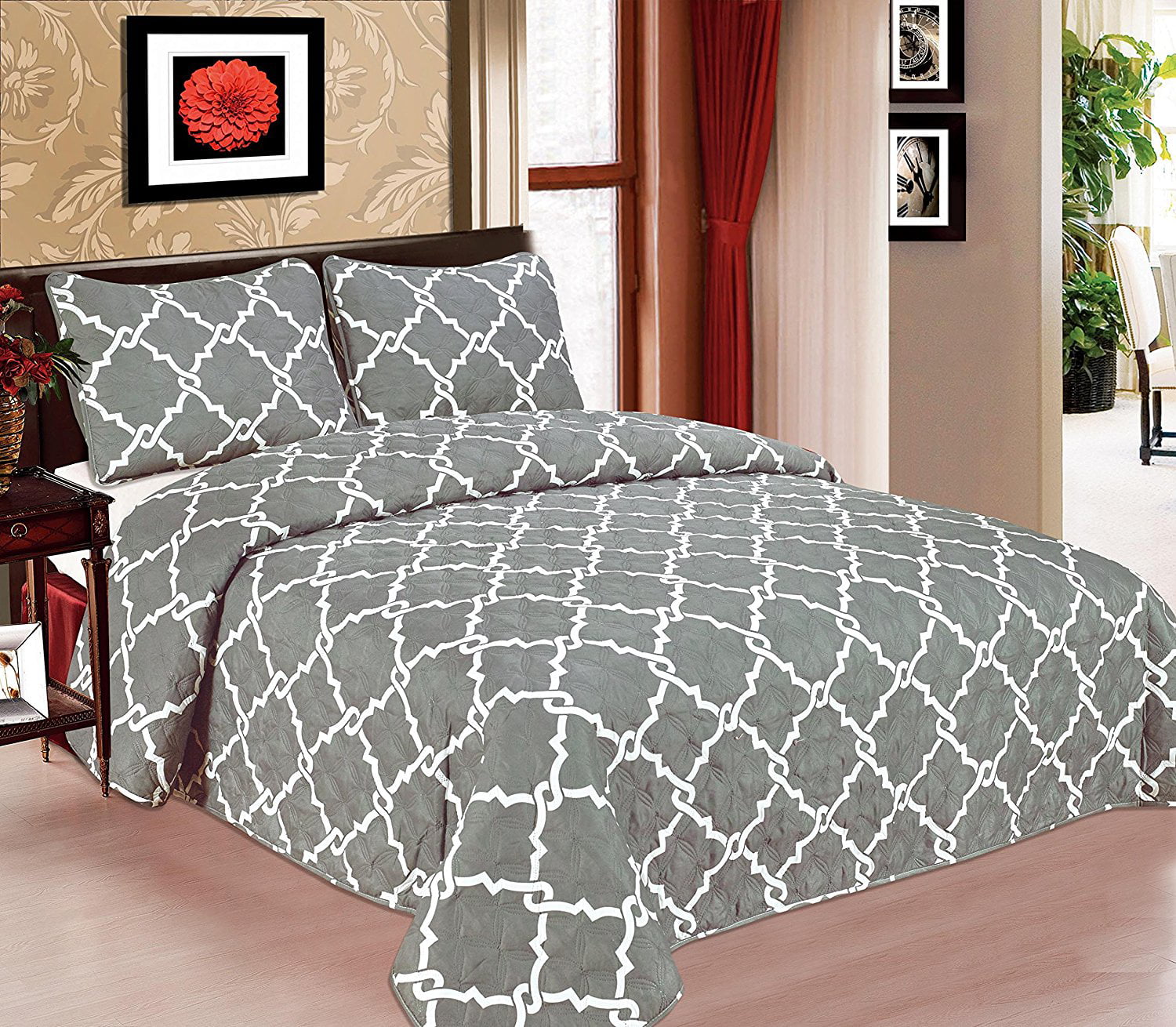 Galaxy Bedspread 3-Piece Quilt Set Soft Quilted Bedding Coverlet NEW Arrival SAL 
