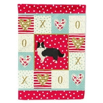 Carolines Treasures CK5912GF Border Collie Love Flag Garden Size Small multicolor