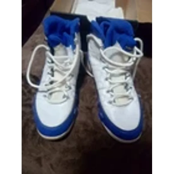 White And Blue Jordans Shoes