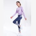 thumbnail image 1 of Traje de yoga para padres e hijos, ropa deportiva de secado rápido con mangas largas para madres y niñas, 1 of 3