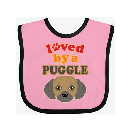 

Inktastic Puggle Dog Pug Poodle Mix Gift Baby Boy or Baby Girl Bib