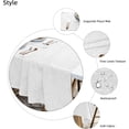 thumbnail image 3 of Waterproof Cotton Linen Tablecloths Rectangle Dining Table Cloth, Wipe Clean Indoor & Outdoor Table Cover for Buffet Party and Banquets, Wrinkle Resistant（60"x70"） Dirty Blue, 3 of 6