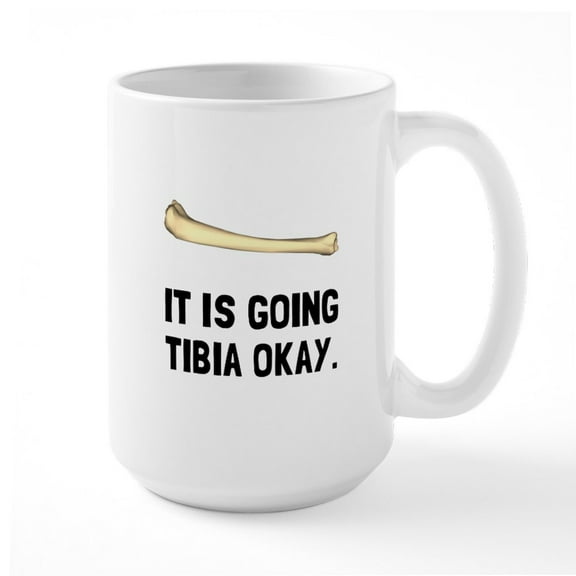 CafePress - Tibia Okay Mugs - 15 oz Ceramic Large White Novelty Mug