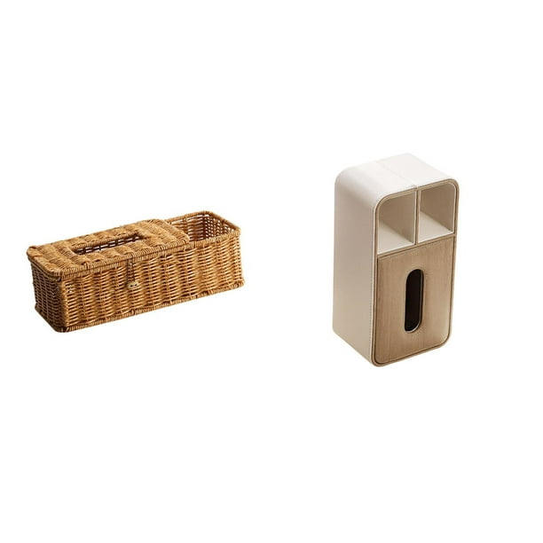 Estuche para pañuelos de escritorio,Caja de pañuelos faciales de papel retro de madera,Tapa para caja de pañuelos,porta servilletas de papel facial,caja de pañuelos,Funda para caja de