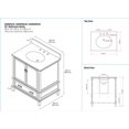 thumbnail image 3 of DHP Otum 30 Inch Bathroom Vanity, Dark Walnut Wood, 3 of 9
