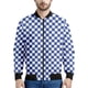 thumbnail image 3 of Chaqueta con cremallera a cuadros con estampado 3D multicolor para hombre, sudadera de gran tamaño, chaquetas de calle para primavera y otoño, abrigos de manga larga, 3 of 4
