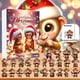 thumbnail image 4 of Xihbxyly Las Mejores Ofertas Calendario 24 Días para Cuenta Regresiva Navidad Adornos de Navidad Mono Acrílico, 4 of 7