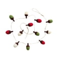thumbnail image 3 of Mini bolas navideñas con cadena, pequeños colgantes navideños, bolas decorativas navideñas para decoración festiva de bodas, porches y patios 1 metro, 3 of 8