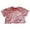 a-Red335, variant on FINALGANG Girls Crew Neck Short Sleeve Crop TShirt With Shiny Holographic Fabric Casual Slim Fit For Kids Dance Performances Stage Shows Versatile Top