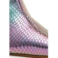 thumbnail image 5 of Schutz Maryana Rainbow Light Snake Embossed Pointed Toe High Heel Tall Boots (Rainbow Light, 6), 5 of 6