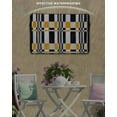thumbnail image 6 of Outdoor TV Cover 52 to 55 Inch Weatherproof, Yellow Black Squares Waterproof TV Screen Protector for Outside Decor with Zipper and Pocket 52"L x 30"H , Abstract Geometric Art, 6 of 7