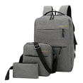 thumbnail image 1 of Mochila de negocios Zulema capacidad para hombre a prueba de puerto de carga USB Gris, 1 of 8