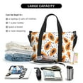 thumbnail image 4 of Travel Duffle Bag Papaya polka dots Travel Tote Bags Carry on Luggage Waterproof Weekender Bags with Top Handle Adjustable Shoulde Strap for Travel Gym, 4 of 5