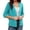 Sky Blue, variant on Women's 3/4 Sleeve Shrugs Lightweight Open Front Cropped Cardigan for Women
