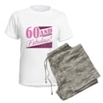 thumbnail image 5 of CafePress - 60 & Fabulous Women's Light Pajamas - Women's Short Sleeve Print T-Shirt and Pants Light Cotton Pajama Set, 5 of 7
