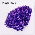 thumbnail image 3 of 2pcs Concert Fancy Double hole handle Dress Costume Club Sport Supplies Cheerleading Cheering Ball Cheerleader Pom Poms Dance Party Decorator RED 2PCS, 3 of 8