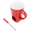 thumbnail image 4 of Chocolate Melting Cup, Creative Dishwasher Safe Ceramic Chocolate Candle Cup Wide Application With Fork For Cheese, 4 of 6